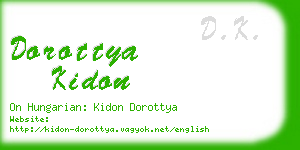 dorottya kidon business card